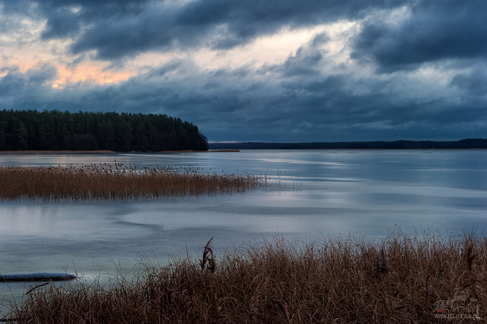 Zatoka Słupiańska - jezioro Wigry - 04.01.2015