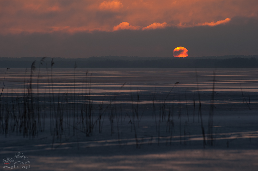 Jezioro Wigry - zatoka Słupiańska - 13.03.2012