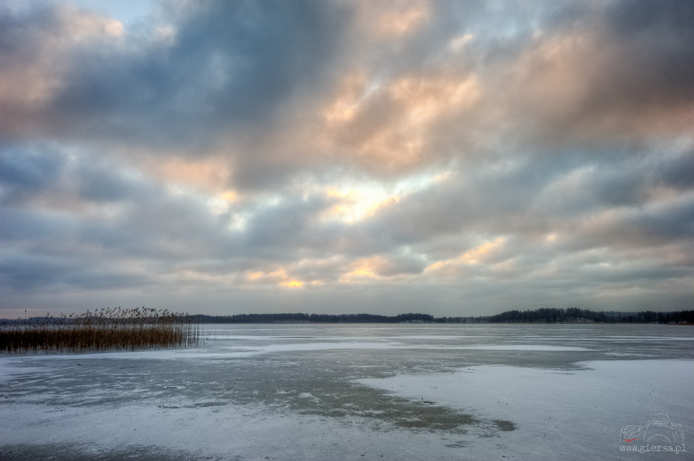 Zatoka Słupiańska - jezioro Wigry - 06.01.2015